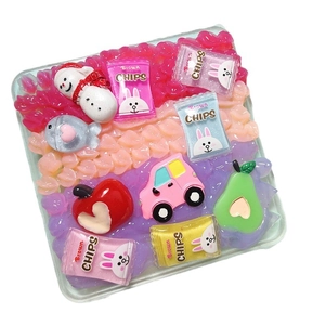Kit de colle crème DIY pour coques de téléphone avec paillettes et breloques en résine