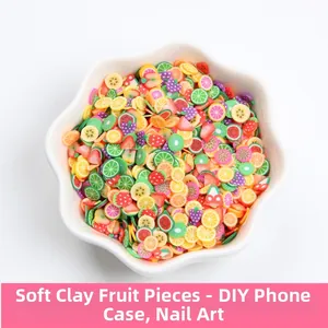 Fette di Frutta in Pasta Polimerica di Simulazione Per Materiali per Custodie per Telefoni DIY Decorazione per Unghie Modelli Misti Accessori per Artigianato