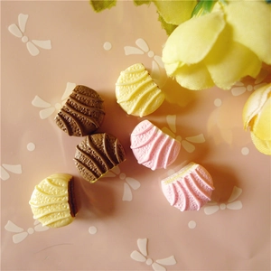 Cabochons de Gâteau et Biscuit en Résine DIY pour Décoration de Coque de Téléphone Accessoires de Bijoux Faits Main Charms