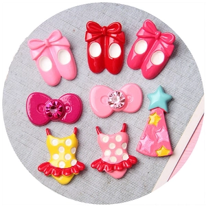 Cartoon hars balletdansschoenen en strikjes voor DIY haaraccessoires en telefoonhoesjes