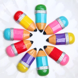 Colorful resin mini pencils set for DIY crafts and stationery box decorations