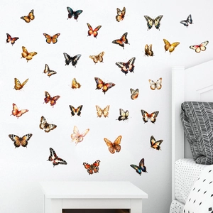 3D Butterfly Wall Stickers Waterproof PVC Removable Self Adhesive DIY Decorative Murals For Living Room Bedroom Home Decor