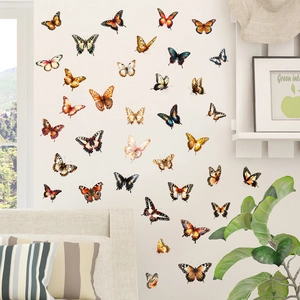 3D realistic butterfly wall stickers set for living room and bedroom wall decoration