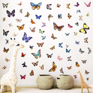 Adesivi murali farfalla 3D colorati in varie dimensioni per decorazioni casa