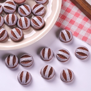 Realistic miniature bread rolls with textured surface for DIY dollhouse decoration