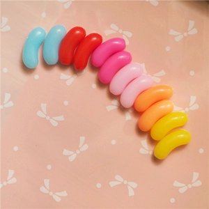 Abalorios coloridos de resina en forma de píldora para manualidades y fundas, kit de 11