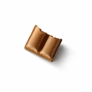 Brown chocolate-shaped resin charm for DIY phone cases and hair accessories crafts