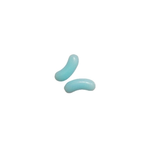 Par de dijes de resina azul claro para fundas de teléfono y rellenos de slime
