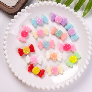 Süße matte Harzbonbons in Macaron-Farben für DIY-Haarspangen und kreatives Handwerk