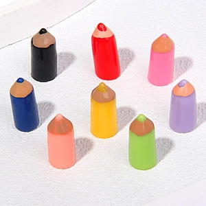 Simulation Mini Colored Pencil Miniature Resin Charms For DIY Phone Case Decoration Hair Accessory Craft Supplies