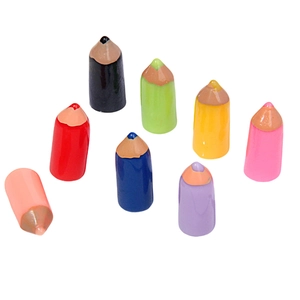 Set of 8 colorful mini resin pencils for DIY jewelry and phone case crafts