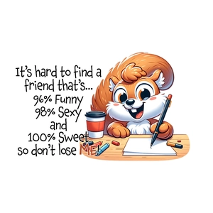 Cartoon squirrel wall sticker with art supplies and creative quote for kids room decor