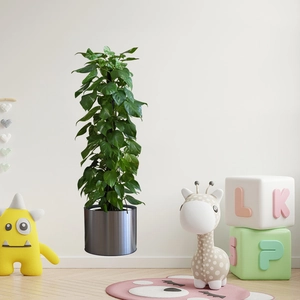 Green Leaves Potted Plant Wall Stickers PVC Waterproof Removable Decorative Wall Decals For Living Room Bedroom Office