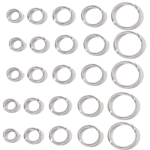 304 Roestvrijstalen Splitringen Dubbele Lus DIY Sieraden Maken Sleutelhanger Connectoren Sieraden Onderdelen Kleine Ronde Ringen