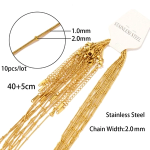 Collana a Girocollo Minimalista in Acciaio Inossidabile Placcato Oro 18K per Donna Catena a Serpente a Scatola Gioielli di Moda