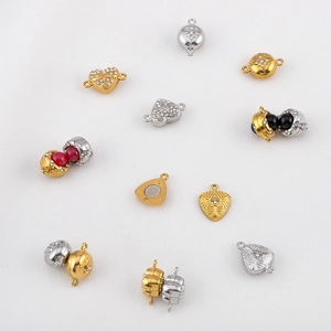 304 Stainless Steel Magnetic Clasp DIY Jewelry Findings Heart Star Clover Connector For Necklace Bracelet Making Craft Supplies