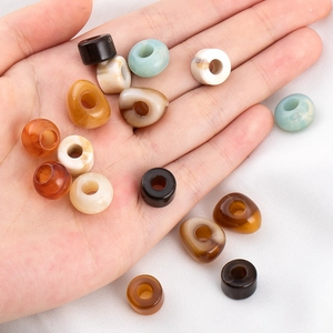 Sortierte Acrylperlen mit Wolkenmuster und großem Loch für DIY-Schmuck und Basteln