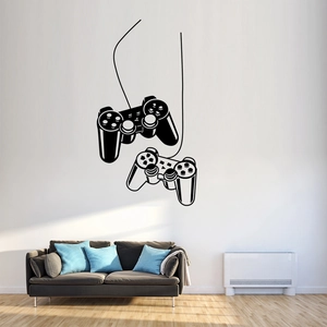 Stickers muraux manette de jeu minimalistes pour chambre d'enfant et décor de salle de jeux