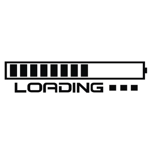 Minimalist battery loading progress bar wall sticker for living room and bedroom decor