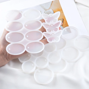 DIY Καλούπι Σιλικόνης για Κατασκευή Κοσμημάτων Χύτευση Ρητίνης Πεταλούδα Στρογγυλό Οβάλ Καρδιά Μενταγιόν Σκουλαρίκι Μπρελόκ Εργαλείο Χειροτεχνίας
