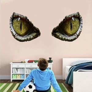 3D realistic dinosaur monster eye wall stickers for children bedroom decor