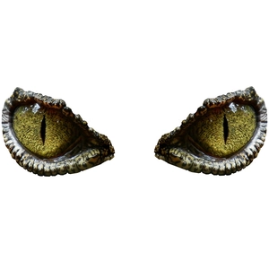 3D realistic dinosaur eye wall stickers with lifelike yellow-green scales for room decor
