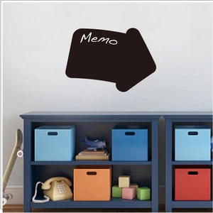 Arrow shaped black chalkboard wall sticker for home office and kids room wall decor