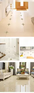 Visuelles Layout der dekorativen Bodenfliesen im Mandala-Stil für Küche und Wohnzimmer