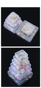 Macro detail of transparent PP plastic storage boxes showing high clarity and stackable design