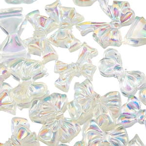 Aurora Iridescent Bowknot Flower Resin Nail Art Decorations Mixed Shapes DIY Jewelry Accessories For Women Manicure Charms