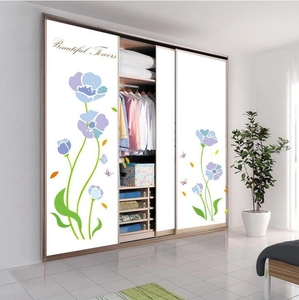 Beautiful Flowers Butterfly PVC Wall Sticker Waterproof Self Adhesive Decor Decal For Living Room Bedroom Furniture Glass