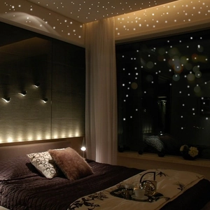 Luminous glow in the dark star and dot wall stickers for starry night ceiling decoration