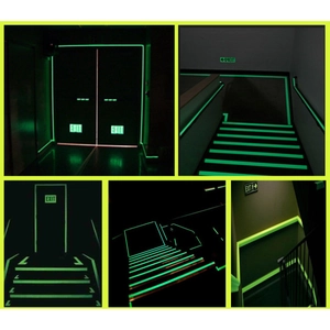 Luminous Glow In The Dark Tape Self Adhesive Fluorescent Warning Strip For Stairs Safety Passage Home Decor Wall Sticker