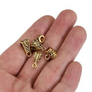 Connecteurs de bijoux et perles d'espacement dorés antiques pour bracelets DIY
