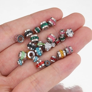 Kleurrijke strass cilinder afstandskralen voor DIY halsketting en armband sieraden maken