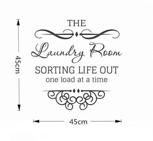 The Laundry Room Wandtattoo Aufkleber mit elegantem Schriftzug für die Hausdekoration