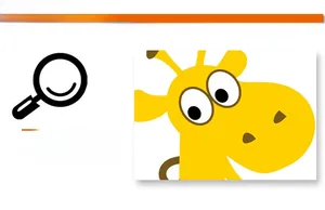 Close-up of cute yellow giraffe cartoon wall sticker with vibrant colors for kids' room