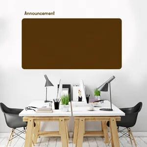 Minimalist dark brown wall-mounted chalkboard sticker for office announcement boards
