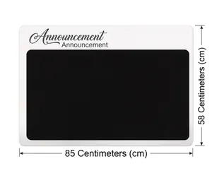 85x58cm removable blackboard wall sticker for office and classroom announcement boards