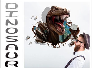 3D dinosaurus muursticker realistische T-Rex wandsticker voor decoratie kinderkamer