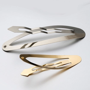 Gepolijste gouden en zilveren metalen BB-haarspelden voor DIY haaraccessoires