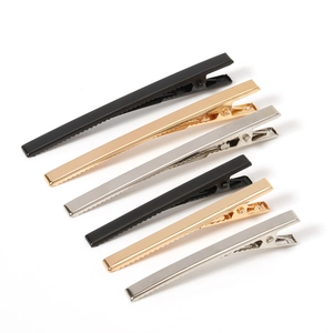 Zinc Alloy Long Duckbill Hair Clips Women Electroplated Alligator Hairpins DIY Styling Individual Gold Silver Black Hair Jewelry