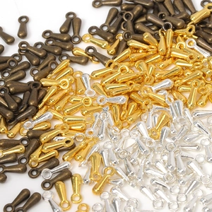 Water drop metal charms in gold, silver, and bronze for DIY jewelry necklace making