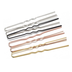 Professionele Metalen U-Vormige Golvende Haarspelden Voor Vrouwen Styling Accessoires IJzerlegering Knot Clips Goud Zilver Zwart