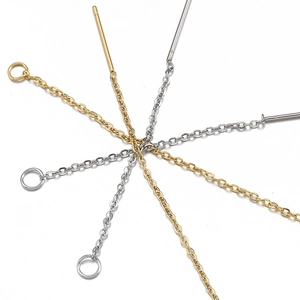 Hilos de oreja de acero inoxidable en oro y plata para la creación de joyas DIY