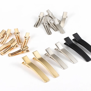 Metal Duckbill Hair Clips For DIY Hair Accessories Zinc Alloy Alligator Hairpins For Girls Women Hair Styling Base Accessories