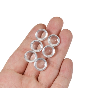 Διαυγή στρογγυλά γυάλινα cabochons στο χέρι για κατασκευή κοσμημάτων DIY και χειροτεχνία