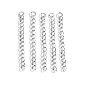 Chaîne d'Extension Réglable en Acier Inoxydable 304 Pour Fabrication de Colliers Bracelets DIY Or Argent Accessoires