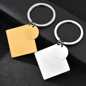 Gepersonaliseerde Roestvrijstalen Kalender Sleutelhanger Voor Koppels Verjaardag Datum Gegraveerd Vierkant Rond Tag Sleutelring Mannen Vrouwen Sieraden Cadeau