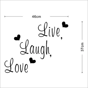 Sticker mural Live Every Moment Love Every Day décoratif dimensions de 46x37cm
